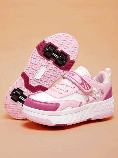 أحذية تزلج للمراهقين، أحذية تزلج قابلة للتعديل للجنسين مع عجلات قابلة للإزالة، أحذية رياضية للأولاد والبنات