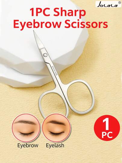 مقص حواجب من الفولاذ المقاوم للصدأ منحني - أداة قص حادة لتشكيل الحواجب ، المكياج ، رخيصة ، ديكور الغرفة ، الزينة ، السفر ، غرفة النوم ، اكسسوارات المكياج